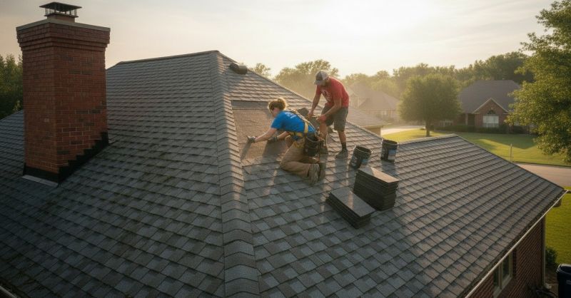 Hip Roof Shingle Repair
